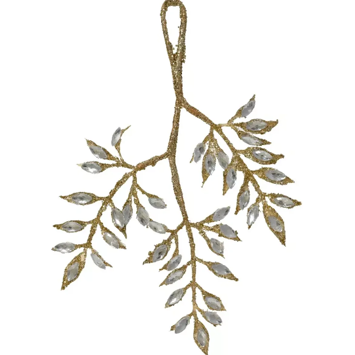 Decorazione natalizia sospesa (H24 cm) Ramo diamante Argento