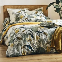 Federa cuscino a rullo cotone lavato (L200 cm) Toco Verde