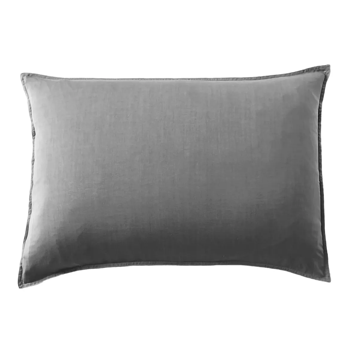 Federa cuscino letto da letto rettangolare in lyocell Tencel™ lavato (50 x 70 cm) Olivia Granito Grigio