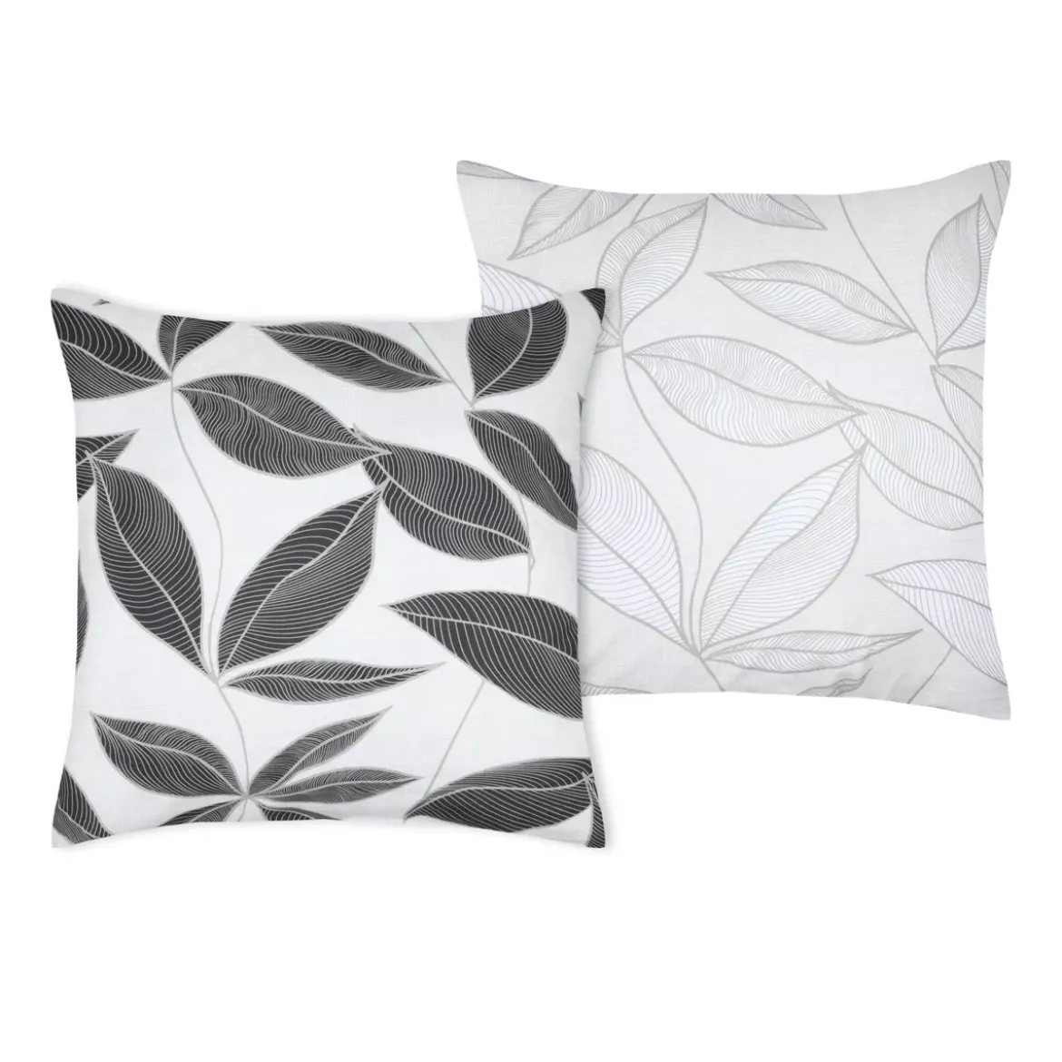 Federa cuscino letto quadrata percalle di cotone (63 x 63 cm) Matisse Grigio