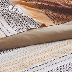 Federa cuscino letto quadrato cotone (65 x 65 cm) Niagara Marrone castagna