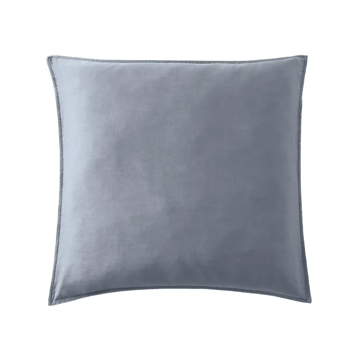 Federa cuscino letto quadrata in lyocell Tencel™ lavato (63 x 63 cm) Olivia Blu stone