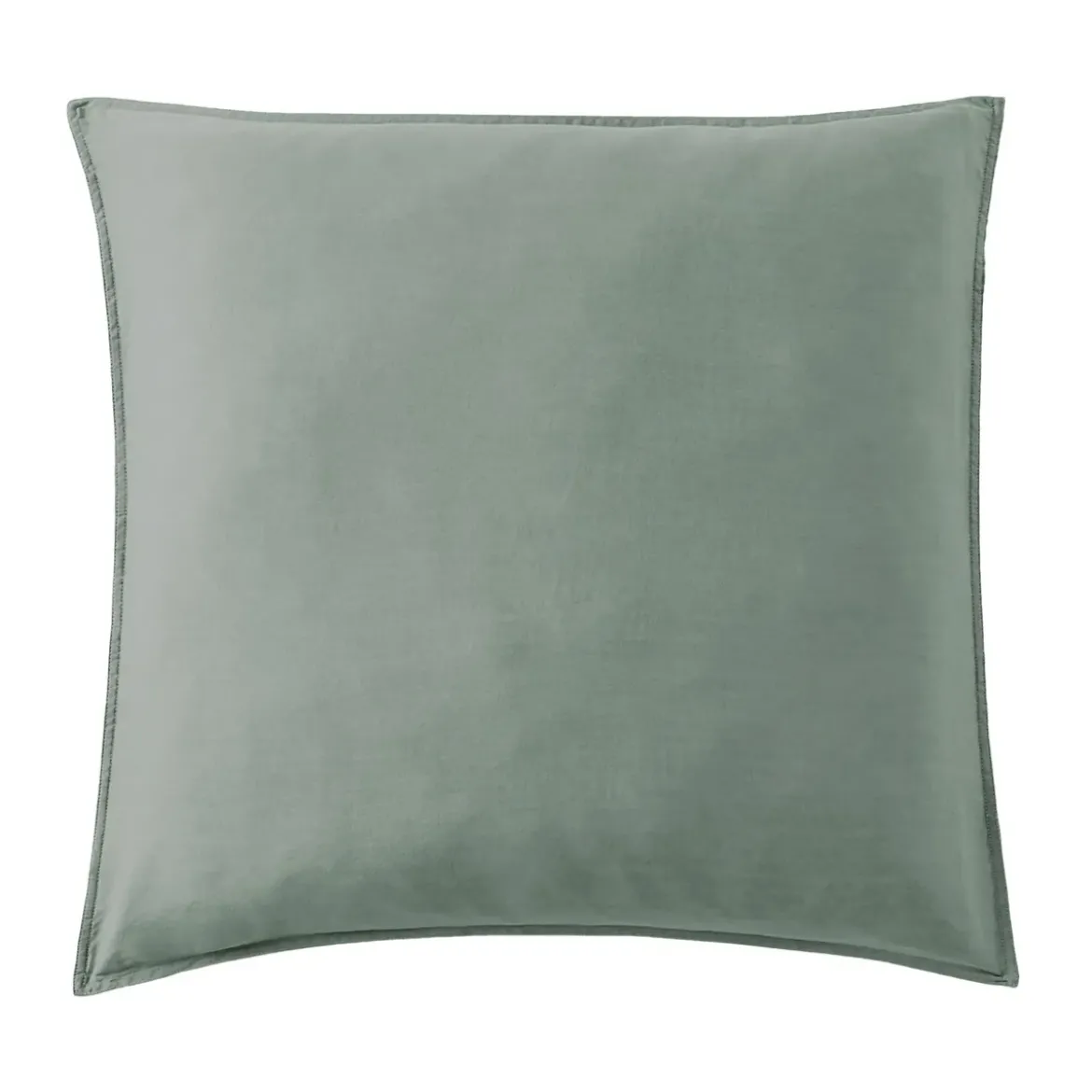 Federa cuscino letto quadrata in lyocell Tencel™ lavato (80 x 80 cm) Olivia Verde eucalipto