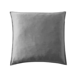 Federa cuscino letto quadrato lyocell Tencel™ lavato (63 x 63 cm) Olivia Grigio granito