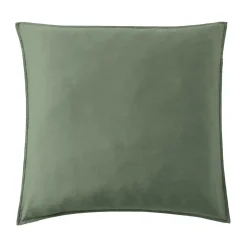 Federa cuscino letto quadrato lyocell Tencel™ lavato (80 x 80 cm) Olivia verde rosmarino