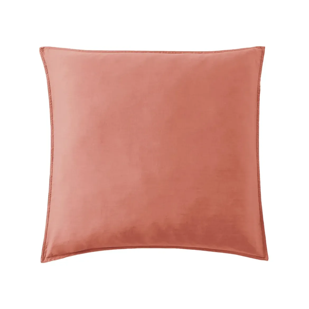 Federa cuscino letto quadrata lyocell Tencel™ lavato (63 x 63 cm) Olivia Terracotta