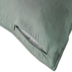 Federa cuscino letto rettangolare in lyocell Tencel™ lavato (50 x 80 cm) Olivia Verde eucalipto
