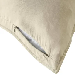Federa cuscino letto rettangolare lyocell Tencel™ lavato (50 x 80 cm) Olivia Beige pampa