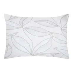Federa cuscino letto rettangolare percalle di cotone (50 x 70 cm) Matisse Grigio