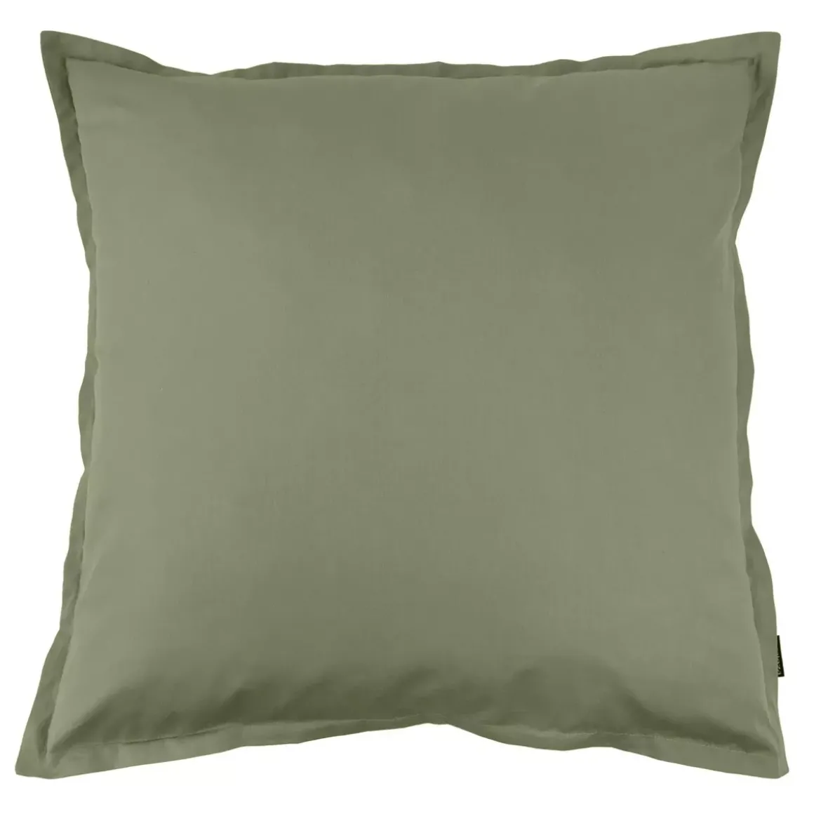 Federa cuscino quadrata in percalle di cotone (80 x 80 cm) Cali Verde rosmarino