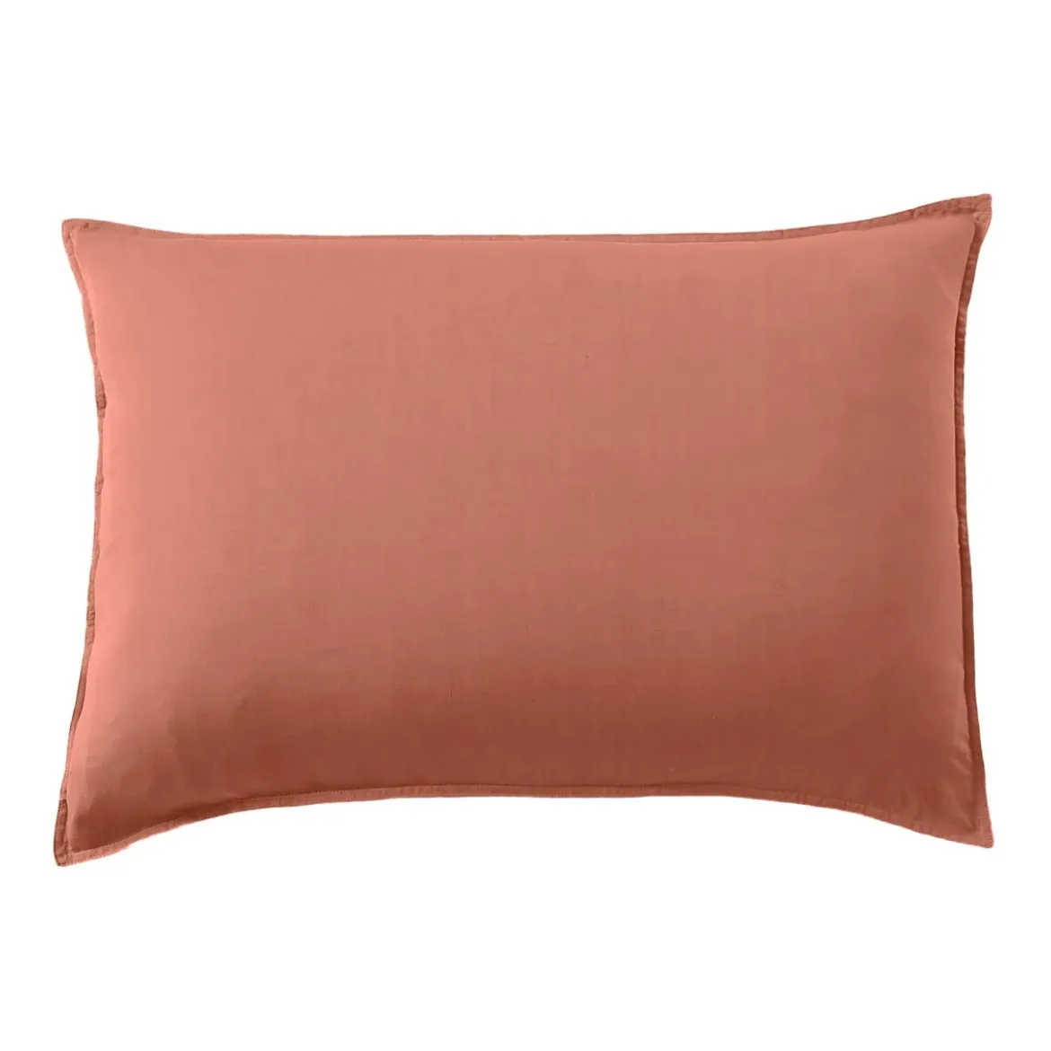 Federa cuscino rettangolare in lyocell Tencel™ lavato (50 x 70 cm) Olivia Terracotta