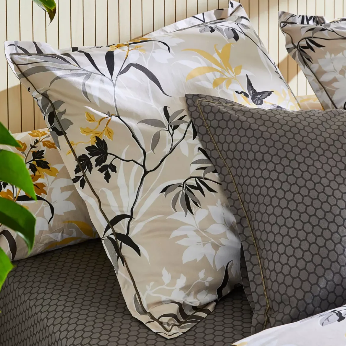 Federa cuscino rettangolare percalle di cotone (50 x 70 cm) Asia Beige