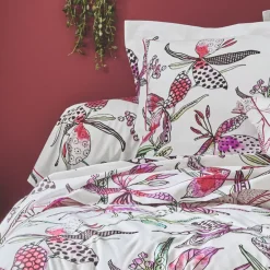 Federa per cuscino a rullo in cotone (L200 cm) Penelope Rosa