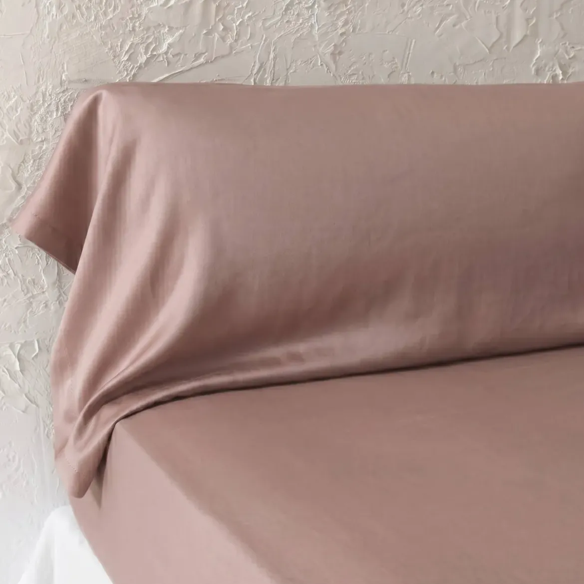 Federa per cuscino a rullo in lyocell Tencel™ lavato (27 x 185 cm) Olivia Rosa blush