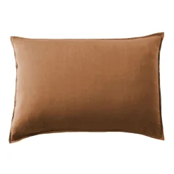 Federa per cuscino da letto rettangolare in lyocell Tencelâ„¢ lavato (50 x 80 cm) Olivia Camel