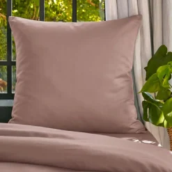 Federa per cuscino da letto quadrata in lyocell Tencel™ lavato (80 x 80 cm) Olivia Rosa blush
