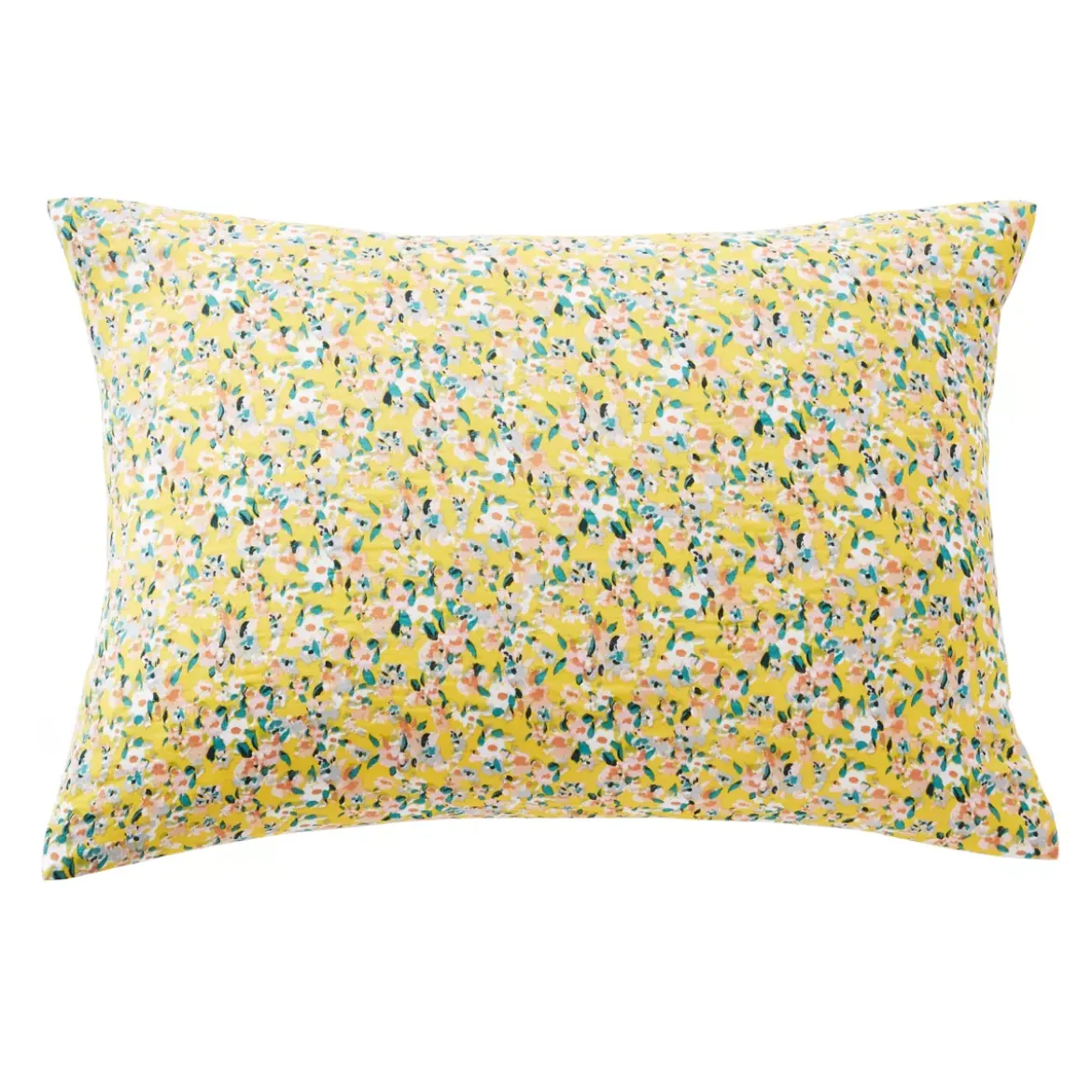 Federa per cuscino letto rettangolare in garza di cotone (50 x 70 cm) Abigaël Giallo