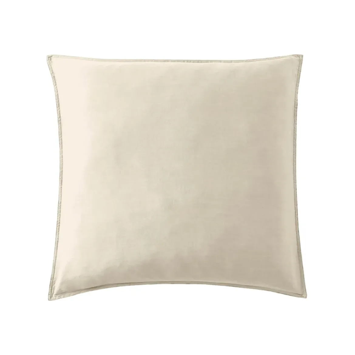 Federa per cuscino letto quadrata in lyocell Tencel™ lavato (63 x 63 cm) Olivia Beige pampa