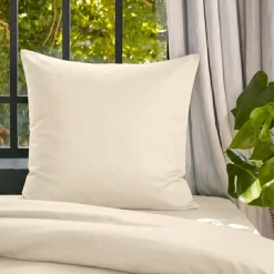 Federa per cuscino letto quadrata in lyocell Tencel™ lavato (63 x 63 cm) Olivia Beige pampa