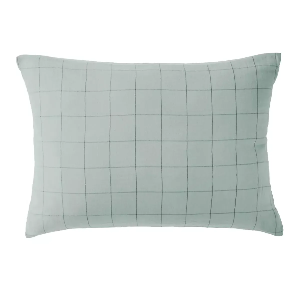 Federa per cuscino letto rettangolare in garza di cotone (50 x 70 cm) Gaia Match Verde eucalipto