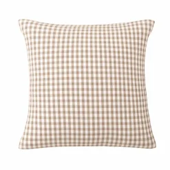 Federa per cuscino quadrata in garza di cotone (80 x 80 cm) Gaïa Vichy Corda