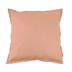 Federa per cuscino quadrata percalle di cotone (65 x 65 cm) Cali Corallo