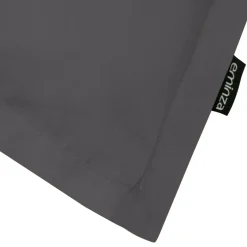 Federa per cuscino quadrata in percalle di cotone (80 x 80 cm) Cali Grigio antracite