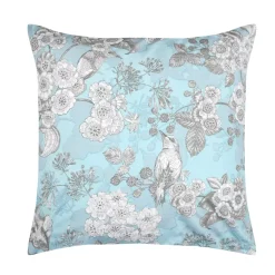 Federa per cuscino quadrato in percalle (63x63 cm) Merula Blu