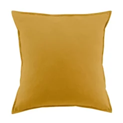 Federa per cuscino rettangolare flanella di cotone (50 x 80 cm) Nina Ocra