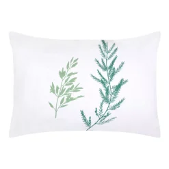 Federa per cuscino rettangolare in percalle (50 x 70 cm) Sylvana Verde