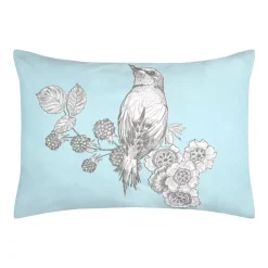 Federa per cuscino rettangolare in percalle (50 x 70 cm) Merula Blu