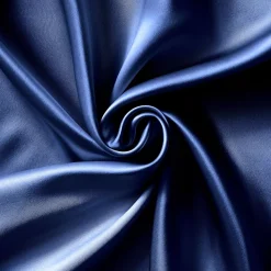 Federa per cuscino rettangolare in seta di gelso (50 x 80 cm) Mizuki Blu marino