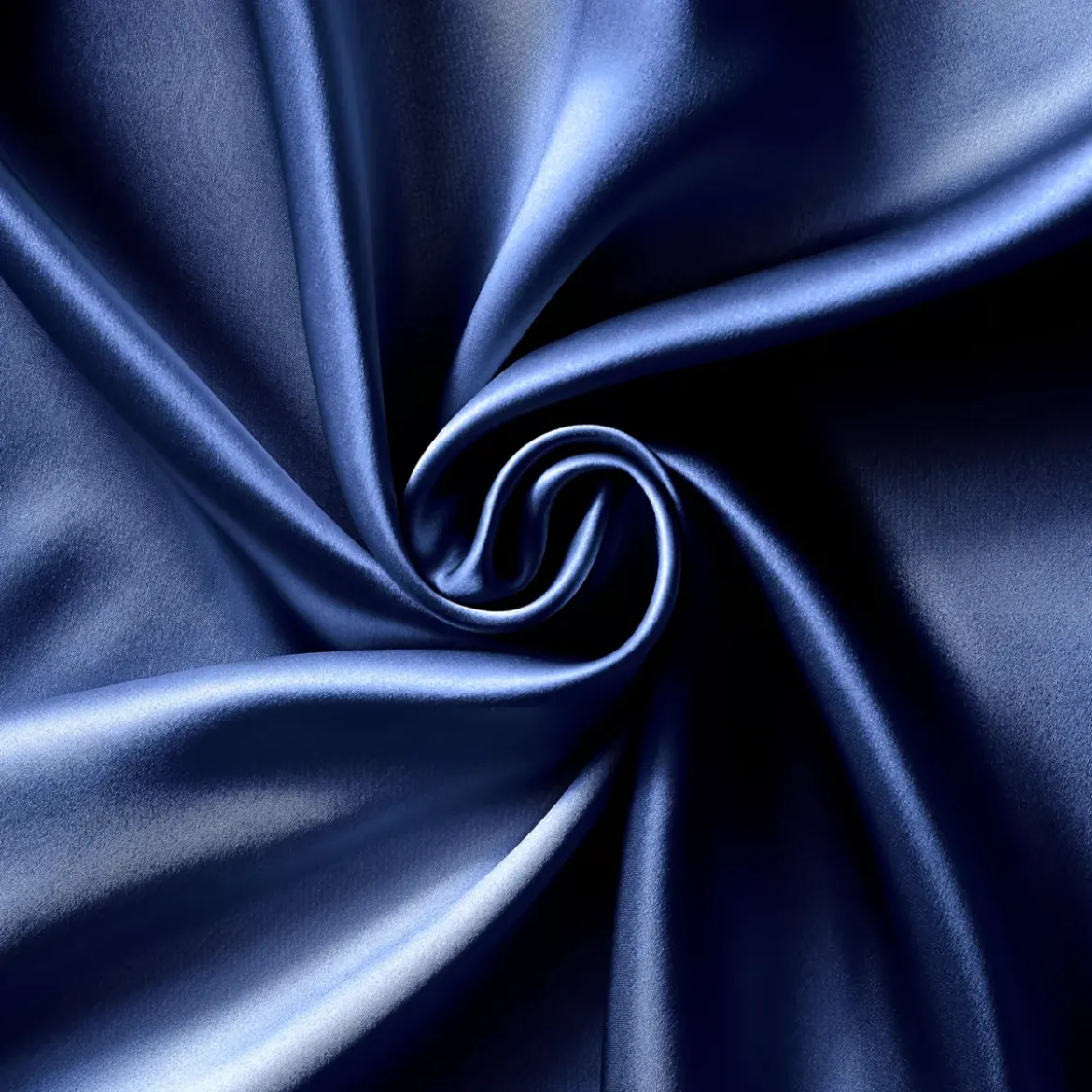 Federa per cuscino rettangolare in seta di gelso (50 x 80 cm) Mizuki Blu marino