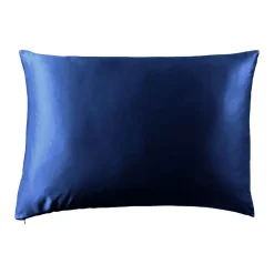 Federa per cuscino rettangolare in seta di gelso (50 x 80 cm) Mizuki Blu marino