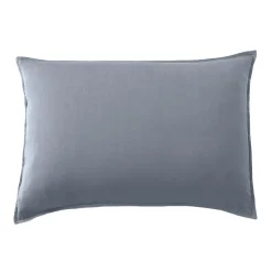 Federa per cuscino rettangolare in lyocell Tencel™ lavato (50 x 80 cm) Olivia Blu Stone