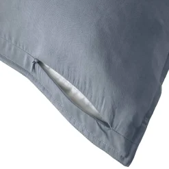 Federa per cuscino rettangolare in lyocell Tencel™ lavato (50 x 80 cm) Olivia Blu Stone