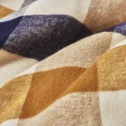 Federa per cuscino rettangolare flanella di cotone (50 x 70 cm) Nina quadri Multicolore