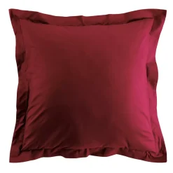 Federa quadrata cotone bio (63 x 63 cm) Biolina Bordeaux