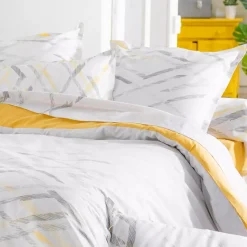 Federa quadrata cotone Vermont Bianco