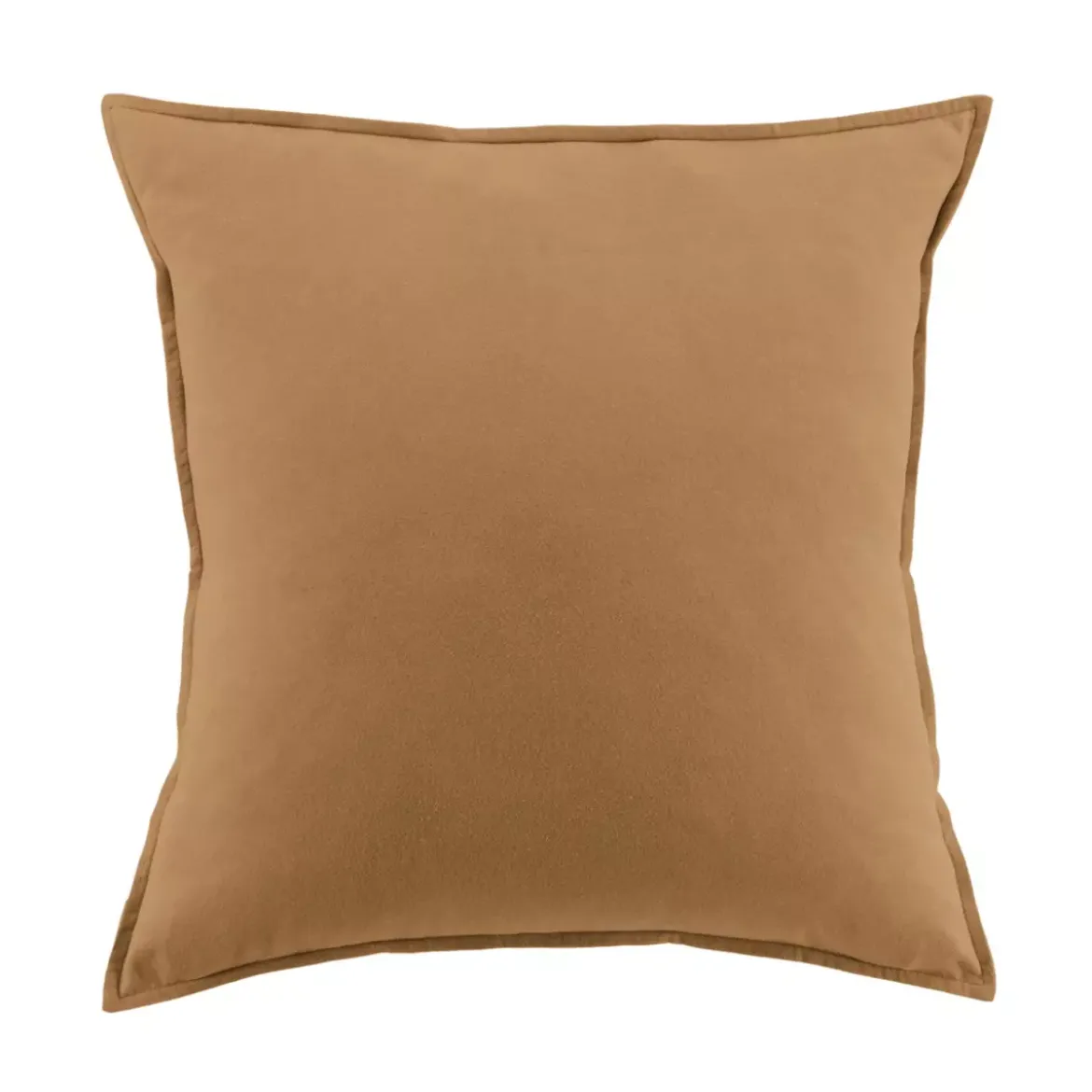 Federa quadrata flanella di cotone (63 x 63 cm) Théa Camel