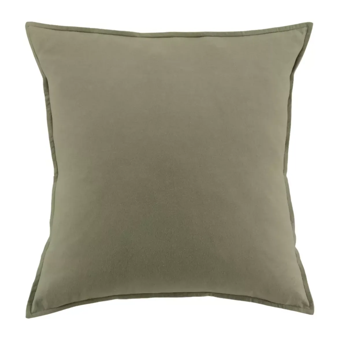 Federa quadrata flanella di cotone (63 x 63 cm) Théa Verde rosmarino
