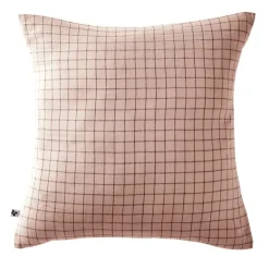 Federa quadrata garza di cotone (60 x 60 cm) Gaïa Mix Rosa cipria