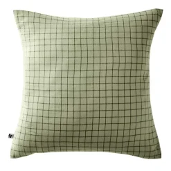Federa quadrata garza di cotone (60 x 60 cm) Gaïa Mix Verde tiglio