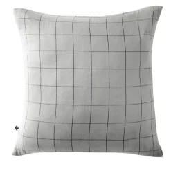 Federa quadrata garza di cotone (60 cm) Gaïa Match Grigio nuvola