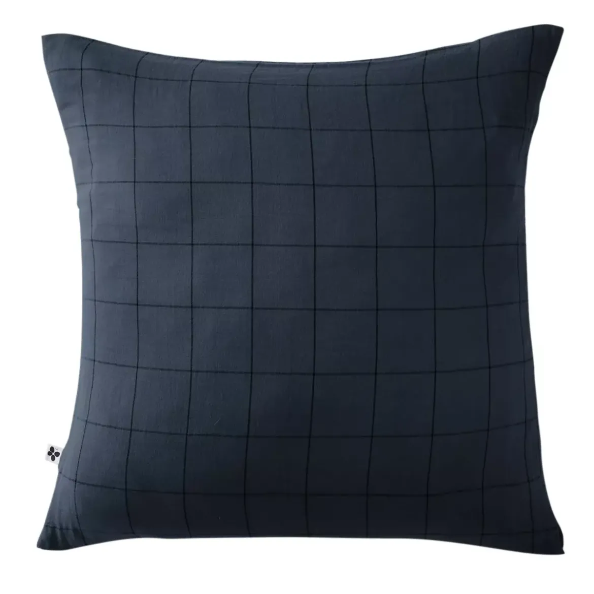 Federa quadrata garza di cotone (60 cm) Gaïa Match Blu notte