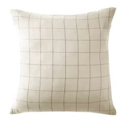Federa quadrata garza di cotone (60 cm) Gaïa Match Beige pampa