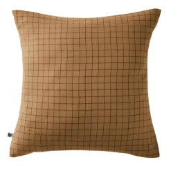 Federa quadrata garza di cotone (60 x 6cm) Gaïa Mix Camel