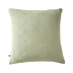Federa quadrata garza di cotone (60 cm) Gaïa Boho Verde tiglio