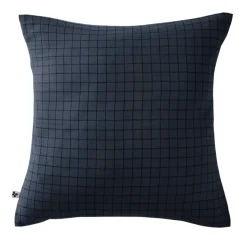 Federa quadrata garza di cotone (60 cm) Gaïa Mix Blu notte
