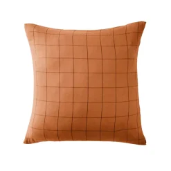 Federa quadrata garza di cotone (60 x 60 cm) Gaïa Match Albicocca